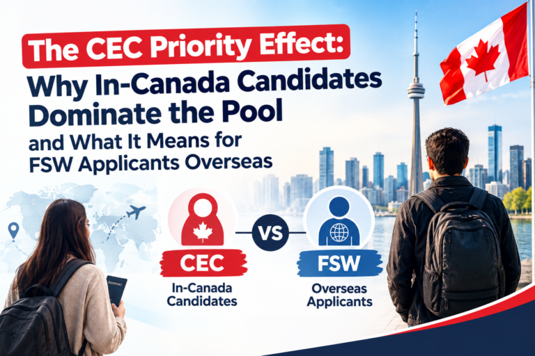CEC priority effect and impact on overseas FSW applicants in the Express Entry pool