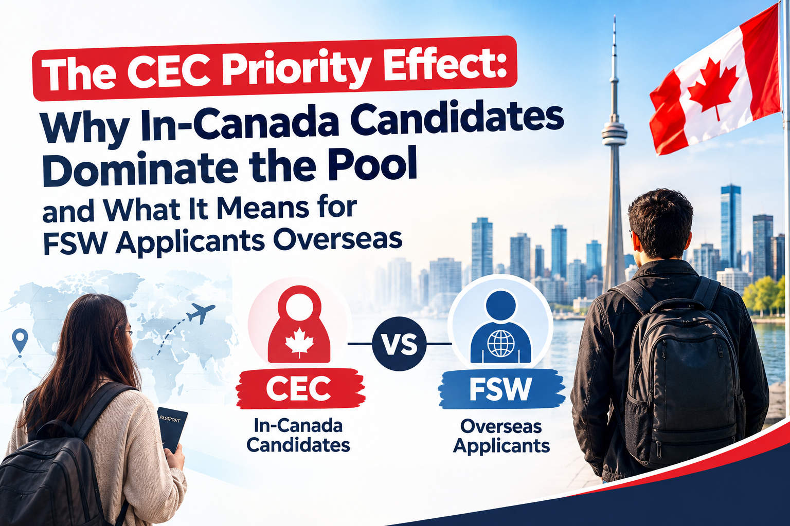 CEC priority effect and impact on overseas FSW applicants in the Express Entry pool